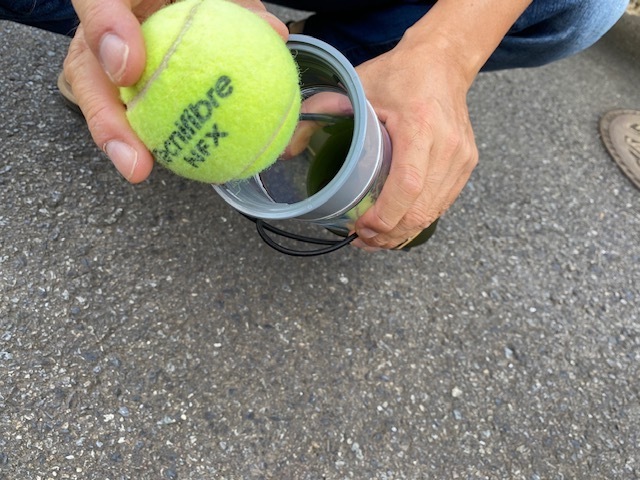 テニスQQ（救球）～保圧加圧容器でテニスボールを再生～: asakusanori 